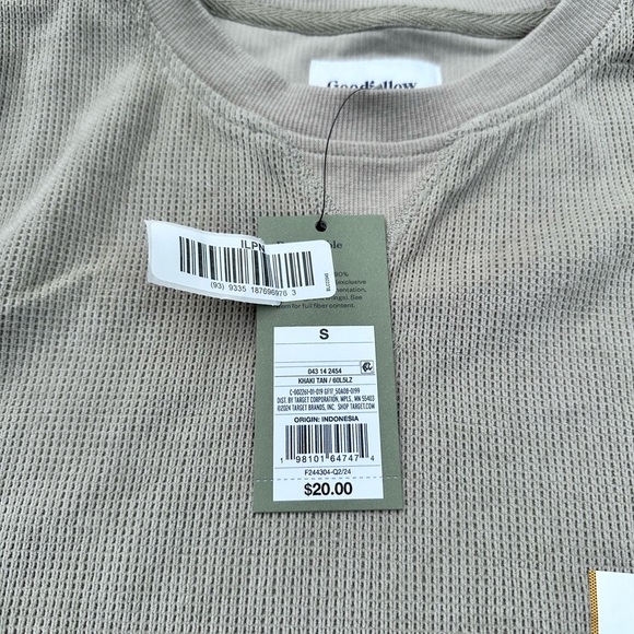 Goodfellow & Co Tan Long Sleeve Tee - Picture 2 of 4